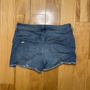 Distressed Jean shorts